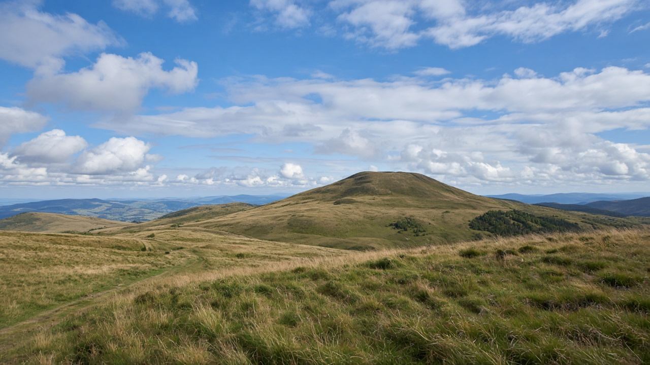 Offene Hänge und Gipfelbereich der Wasserkuppe in der Rhön